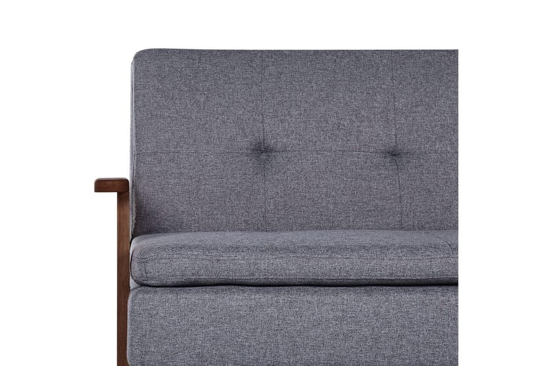 Sovesofa Tjorn - Grå, mørkt tre, 185x110 cm - Møbler - Sofaer - Sovesofaer