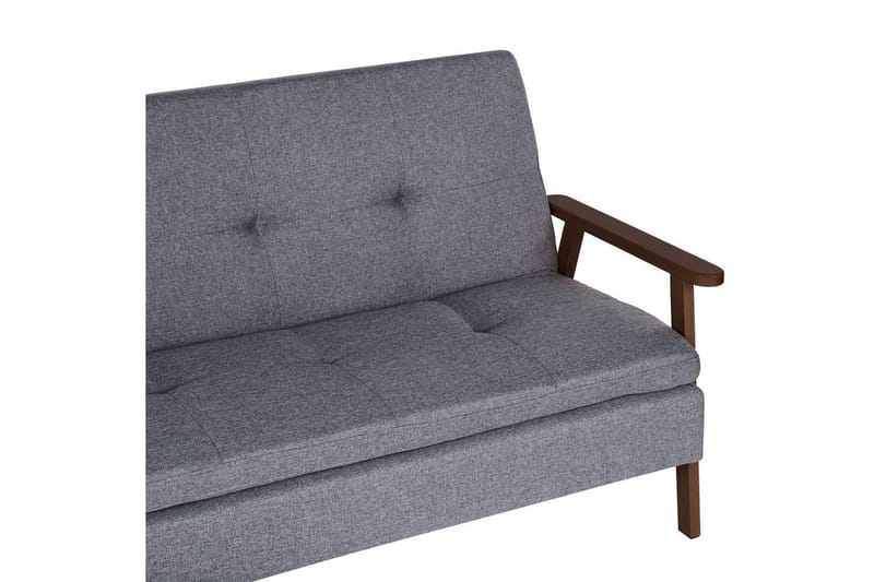 Sovesofa Tjorn - Grå, mørkt tre, 185x110 cm - Møbler - Sofaer - Sovesofaer