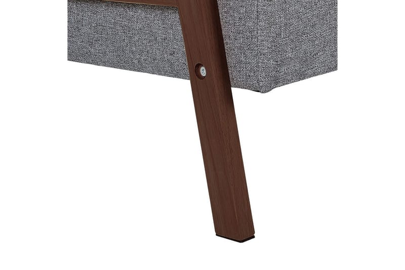 Sovesofa Tjorn - Lys grå, mørkt tre, 185x110 cm - Møbler - Sofaer - Sovesofaer