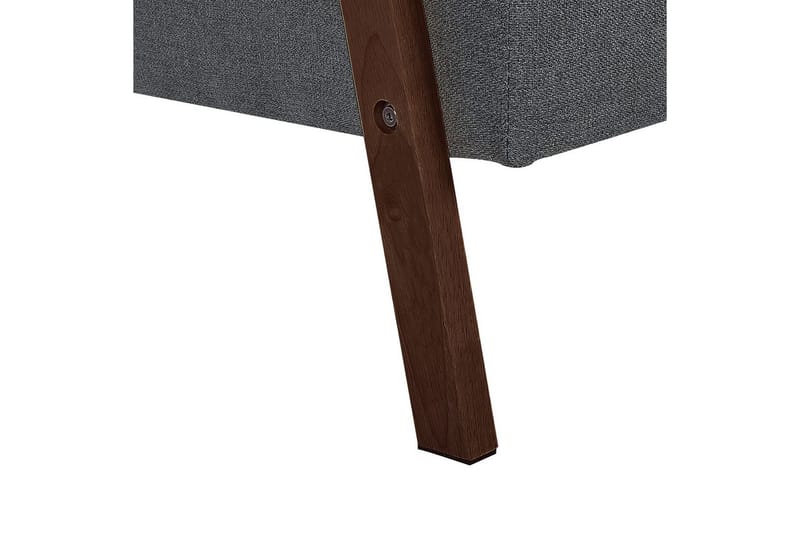 Sovesofa Tjorn - Mørkegrå, mørkt tre, Mørk grå, mørkt tre, 185x110 cm - Møbler - Sofaer - Sovesofaer