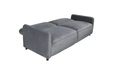 Sovesofa uten divan & sjeselong Loft24 Sovesofa Loft24 Alicia Grå Fløyel - Møbler - Sofaer - Sovesofaer