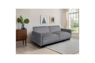 Sovesofa uten divan & sjeselong Loft24 Sovesofa Loft24 Alicia Grå Fløyel - Møbler - Sofaer - Sovesofaer