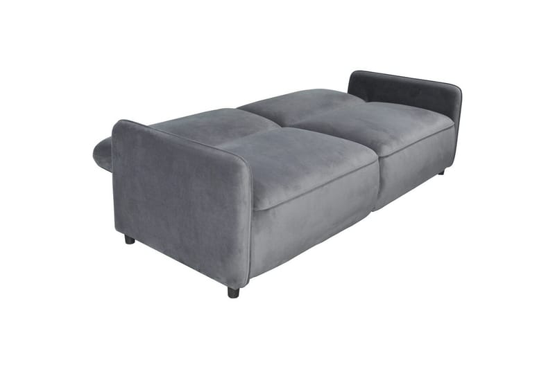 Sovesofa uten divan og sjeselong Loft24 Sovesofa Loft24 Alicia Grå Fløyel - Møbler - Sofaer - Sovesofaer
