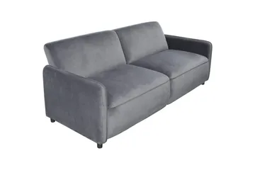 Sovesofa uten divan og sjeselong Loft24 Sovesofa Loft24 Alicia Grå Fløyel - Møbler - Sofaer - Sovesofaer
