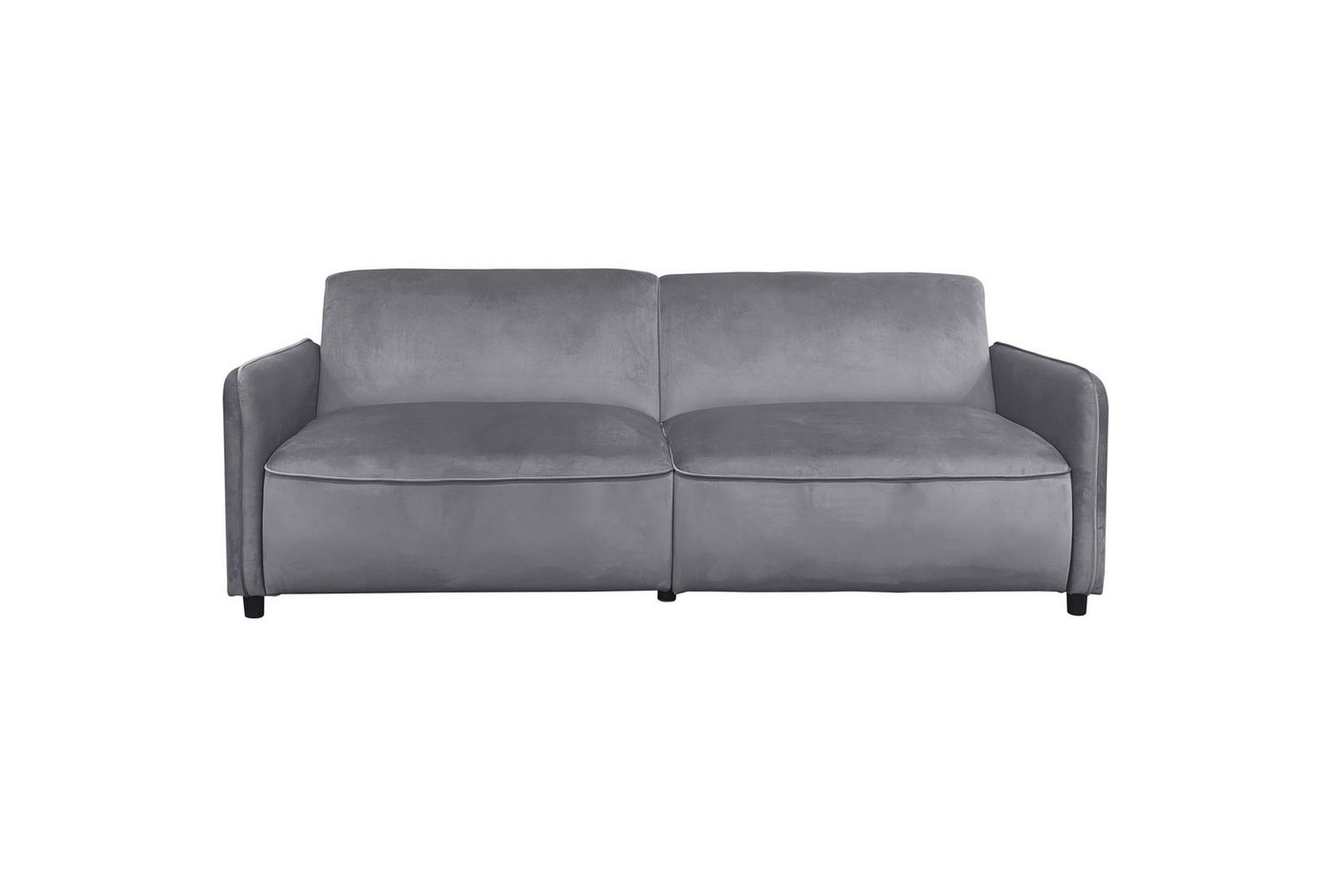 Sovesofa uten divan og sjeselong Loft24 Sovesofa Loft24 Alicia Grå Fløyel -