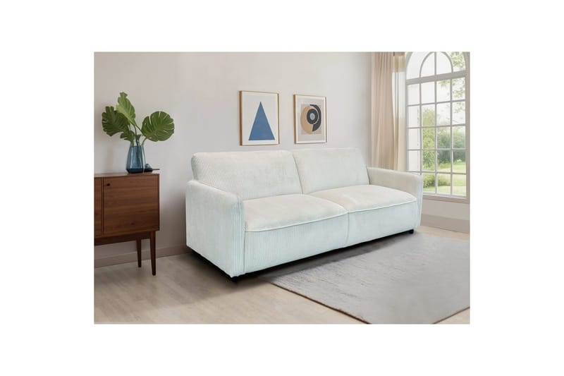 Sovesofa uten divan og sjeselong Loft24 Sovesofa Loft24 Alicia Hvit Manchester - Møbler - Sofaer - Sovesofaer