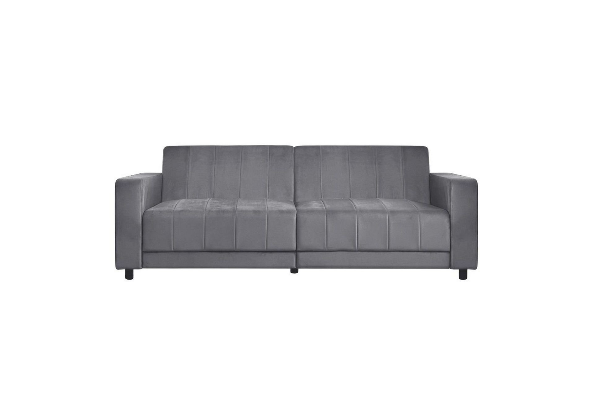 Sovesofa uten divan og sjeselong Loft24 Sovesofa Loft24 Allie II Grå Fløyel -