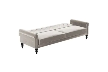 Sovesofa uten divan og sjeselong Loft24 Tyne sovesofa 3-seter Beige - Møbler - Sofaer - Sovesofaer