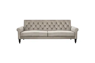 Sovesofa uten divan og sjeselong Loft24 Tyne sovesofa 3-seter Beige