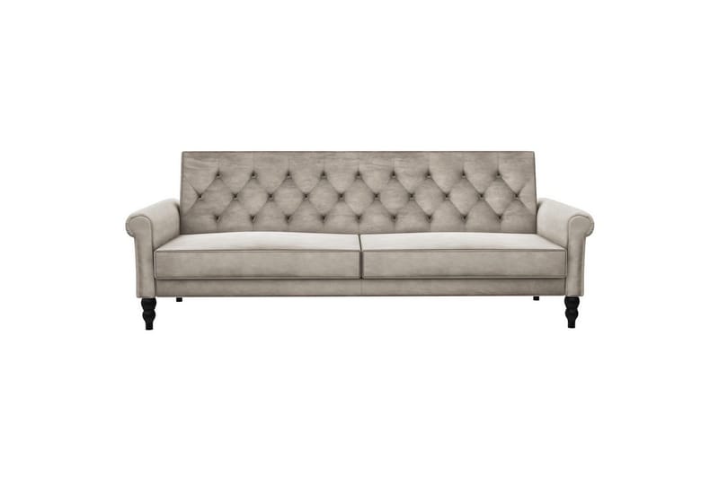 Sovesofa uten divan og sjeselong Loft24 Tyne sovesofa 3-seter Beige - Møbler - Sofaer - Sovesofaer