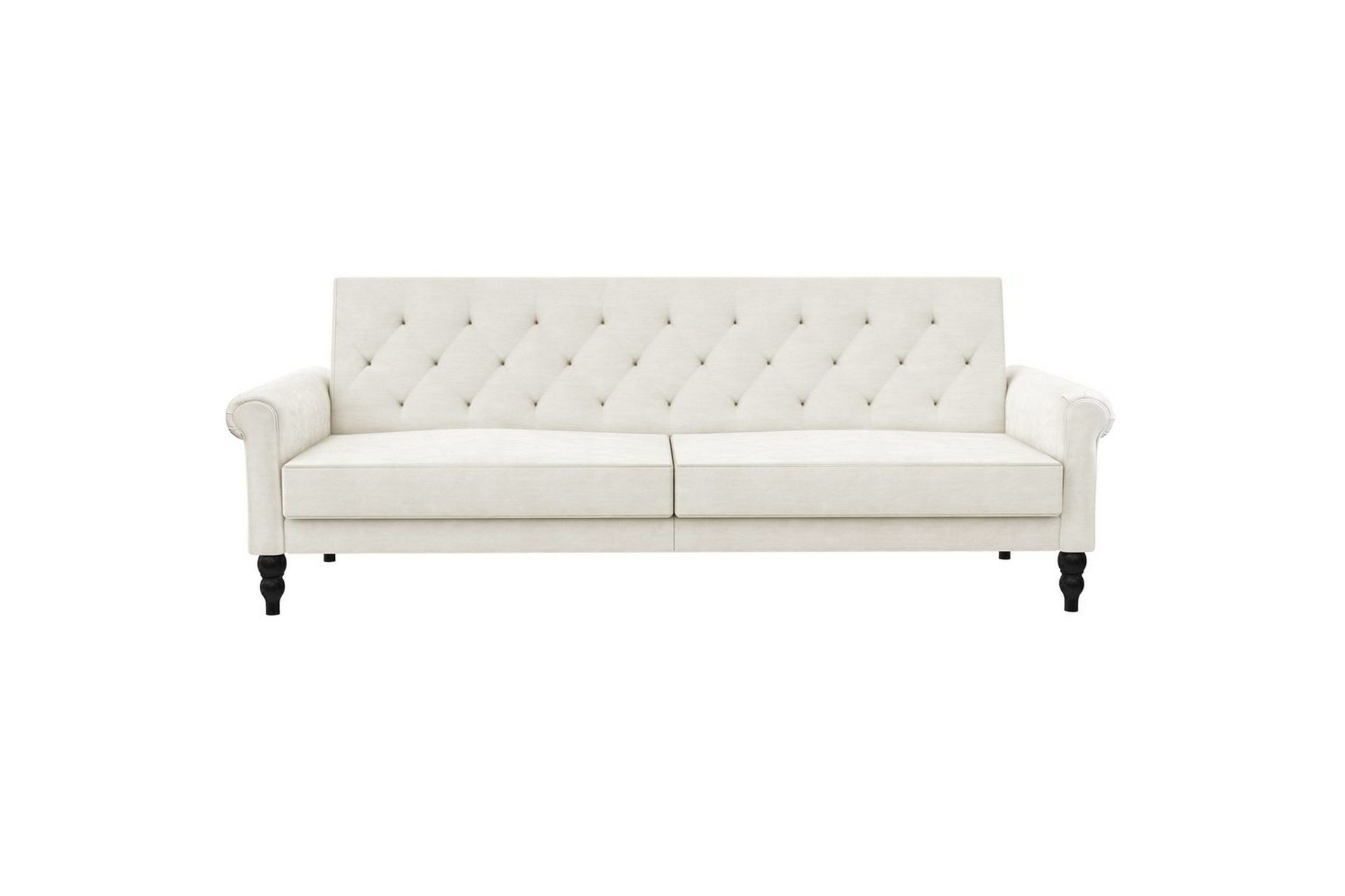 Sovesofa uten divan og sjeselong Loft24 Tyne sovesofa 3-seter Hvit -