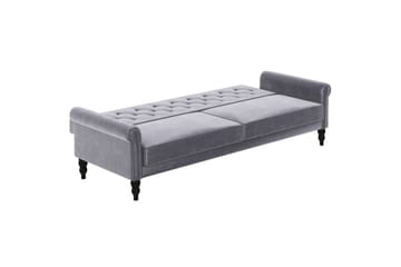 Sovesofa uten divan og sjeselong Loft24 Tyne sovesofa 3-seter Mørkegrå - Møbler - Sofaer - Sovesofaer