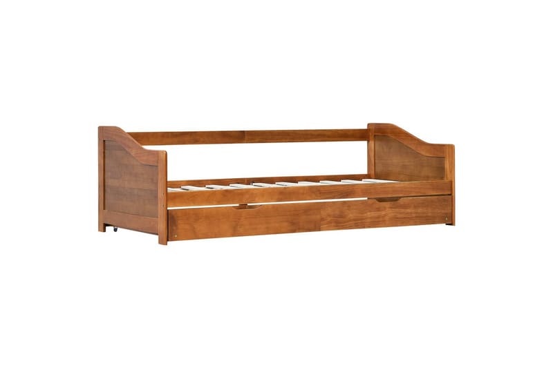 Sovesofa uttrekkbar ramme honningbrun furu 90x200 cm - Møbler - Sofaer - Sovesofaer
