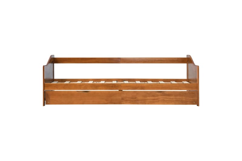 Sovesofa uttrekkbar ramme honningbrun furu 90x200 cm - Møbler - Sofaer - Sovesofaer