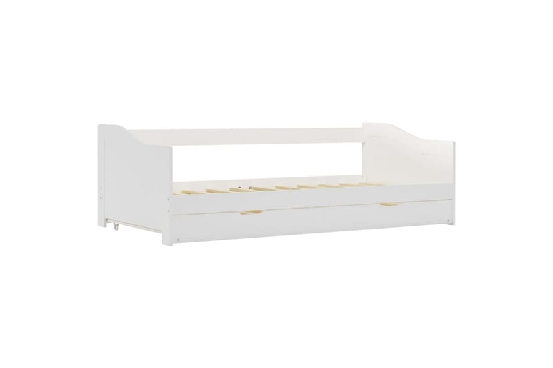 Sovesofa uttrekkbar ramme hvit furu 90x200 cm - Møbler - Sofaer - Sovesofaer