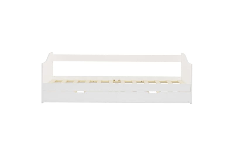 Sovesofa uttrekkbar ramme hvit furu 90x200 cm - Møbler - Sofaer - Sovesofaer