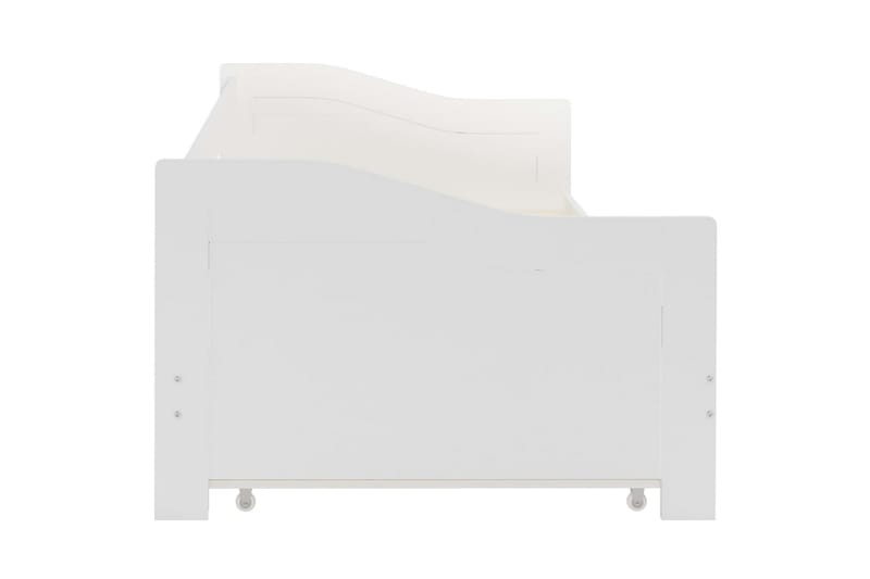 Sovesofa uttrekkbar ramme hvit furu 90x200 cm - Sovesofaer