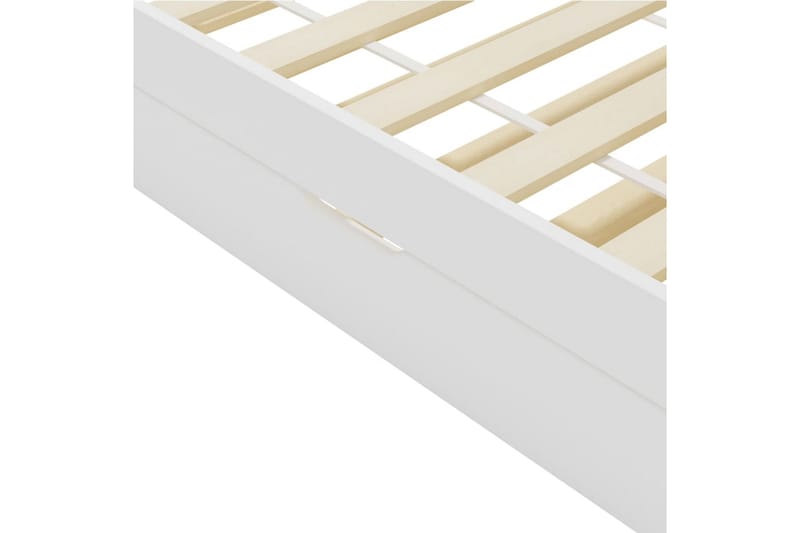 Sovesofa uttrekkbar ramme hvit furu 90x200 cm - Møbler - Sofaer - Sovesofaer