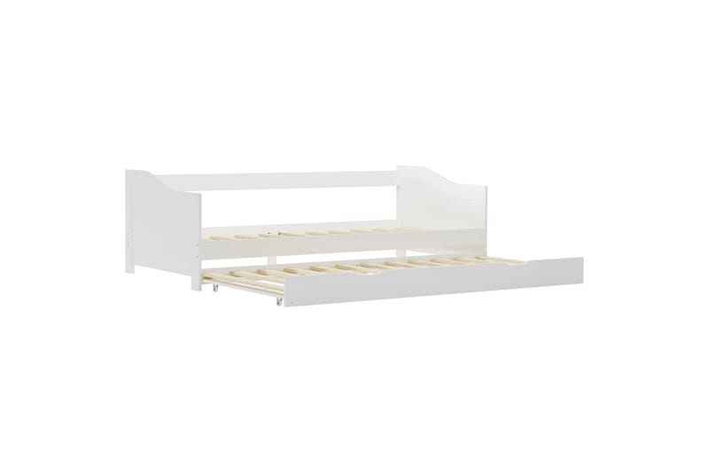 Sovesofa uttrekkbar ramme hvit furu 90x200 cm - Møbler - Sofaer - Sovesofaer