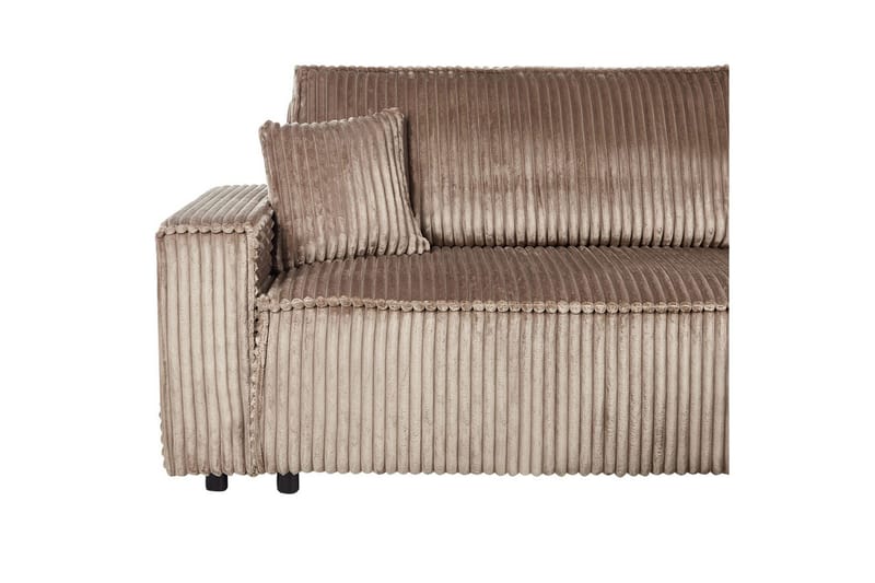 Sovesofa venstrevendt Abacka - Brun, Svart - Møbler - Sofaer - Sovesofaer