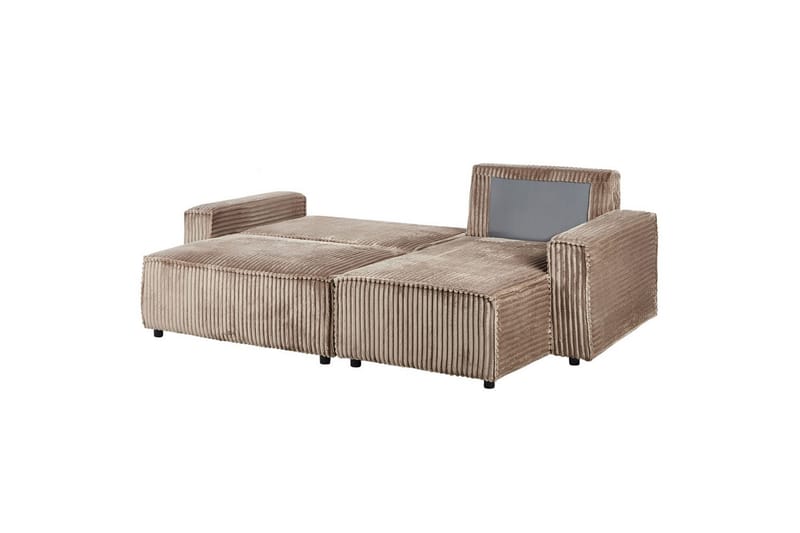 Sovesofa venstrevendt Abacka - Brun, Svart - Møbler - Sofaer - Sovesofaer