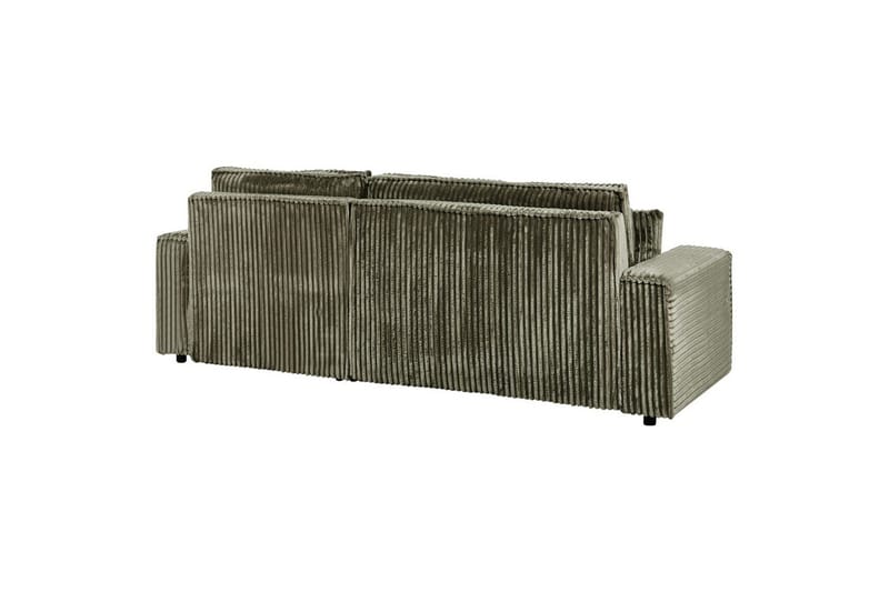 Sovesofa venstrevendt Abacka - Grønn, svart - Møbler - Sofaer - Sovesofaer