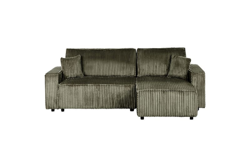 Sovesofa venstrevendt Abacka - Grønn, svart - Møbler - Sofaer - Sovesofaer