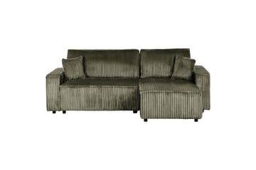 Sovesofa venstrevendt Abacka - Grønn, svart - Møbler - Sofaer - Sovesofaer
