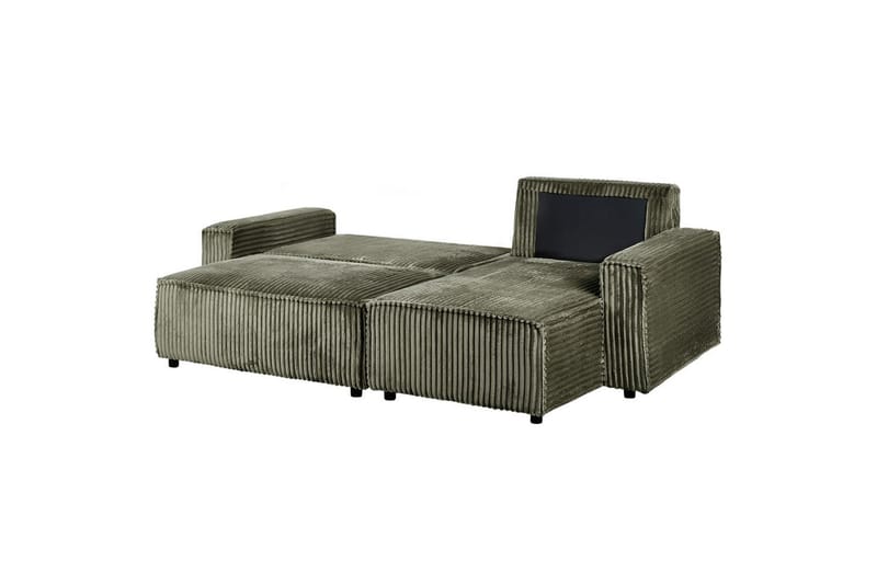 Sovesofa venstrevendt Abacka - Grønn, svart - Møbler - Sofaer - Sovesofaer