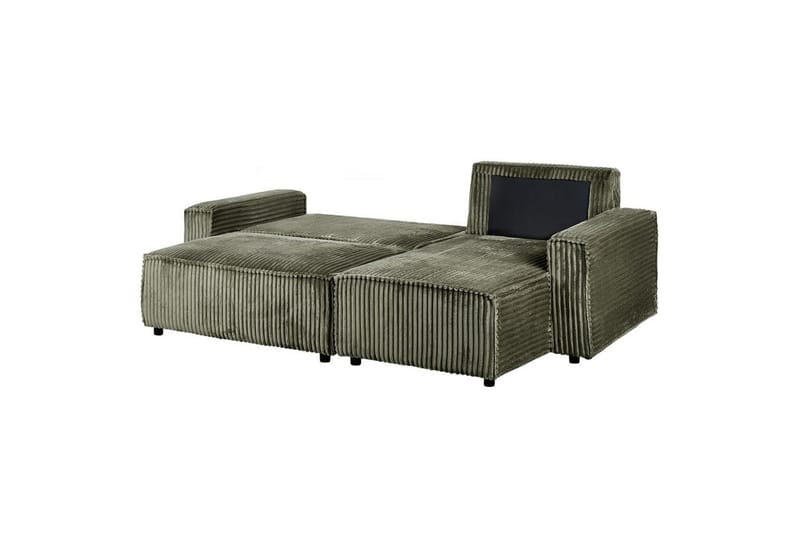 Sovesofa venstrevendt Abacka - Grønn, svart - Møbler - Sofaer - Sovesofaer
