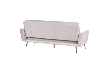 Sovesofa Vettre - Beige, gull - Møbler - Sofaer - Sovesofaer