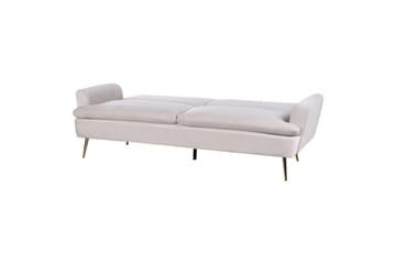 Sovesofa Vettre - Beige, gull - Møbler - Sofaer - Sovesofaer