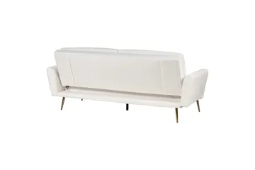 Sovesofa Vettre - Hvitt, gull - Møbler - Sofaer - Sovesofaer