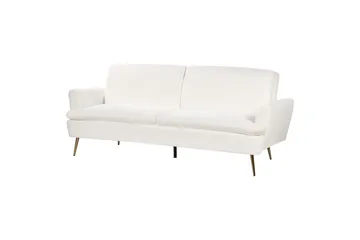 Sovesofa Vettre - Hvitt, gull - Møbler - Sofaer - Sovesofaer