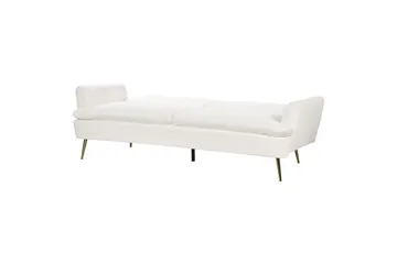 Sovesofa Vettre - Hvitt, gull - Møbler - Sofaer - Sovesofaer