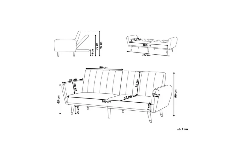 Sovesofa Vimmerby - Møbler - Sofaer - Sovesofaer