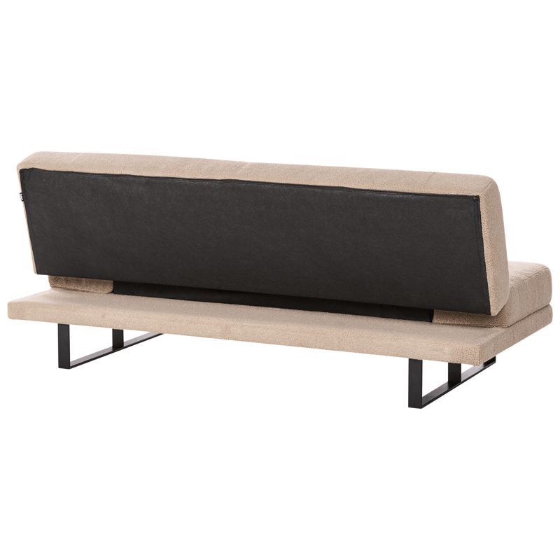Sovesofa York Bouclé - Sandbeige - Møbler - Sofaer - Sovesofaer - 2 seters sovesofa