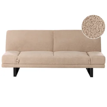 Sovesofa York Bouclé - Sandbeige - Møbler - Sofaer - Sovesofaer