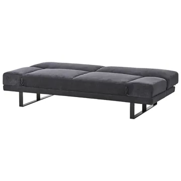Sovesofa York Chenille - Svart - Møbler - Sofaer - Sovesofaer - 2 seters sovesofa