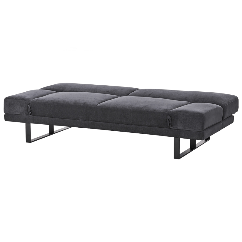 Sovesofa York Chenille - Svart - Møbler - Sofaer - Sovesofaer - 2 seters sovesofa