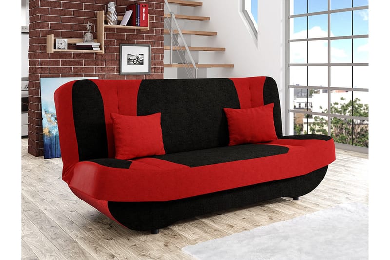 Sovesofa Pinto - Rød - Møbler - Sofaer - Sovesofaer