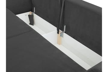 Staffin 3-seter Sovesofa 138x192 cm med Oppbevaring i Fløyel - Grønn - Møbler - Sofaer - Sovesofaer