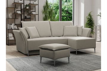 Staffin 3-seters Hjørnesovesofa - Beige - Møbler - Sofaer - Sovesofaer