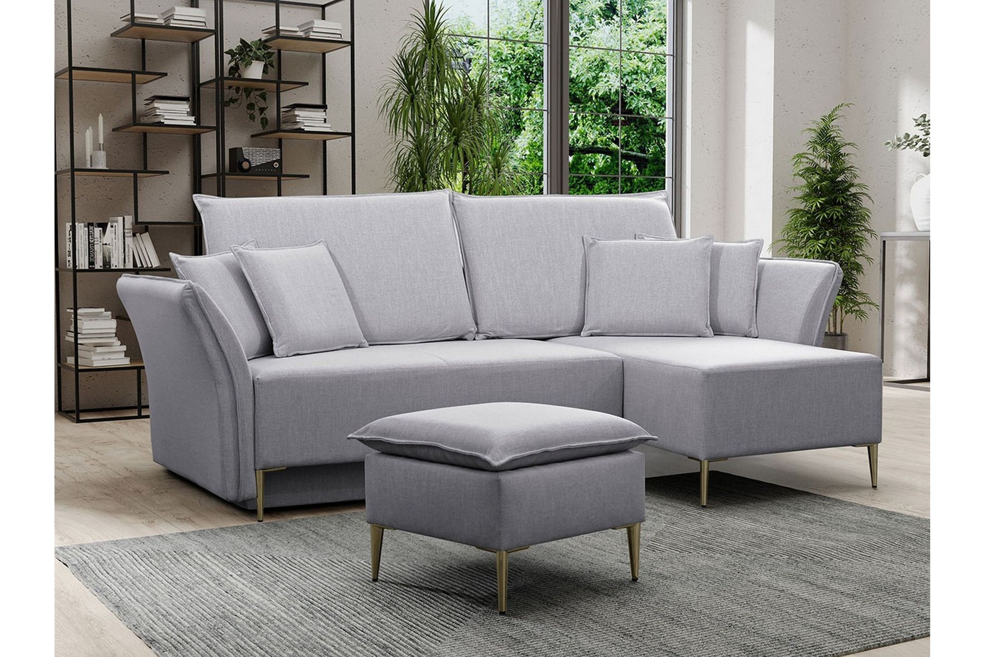 Staffin 3-seters Hjørnesovesofa - Lysegrå - Møbler - Sofaer - Sovesofaer