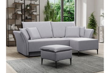 Staffin 3-seters Hjørnesovesofa - Lysegrå/Mørkegrå - Møbler - Sofaer - Sovesofaer