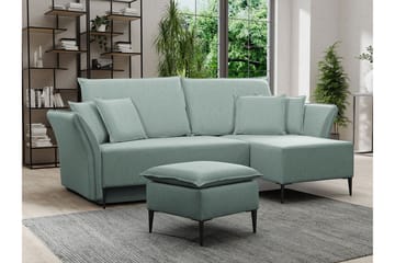Staffin 3-seters Hjørnesovesofa - Lysegrønn/Grønn/Mynte - Møbler - Sofaer - Sovesofaer