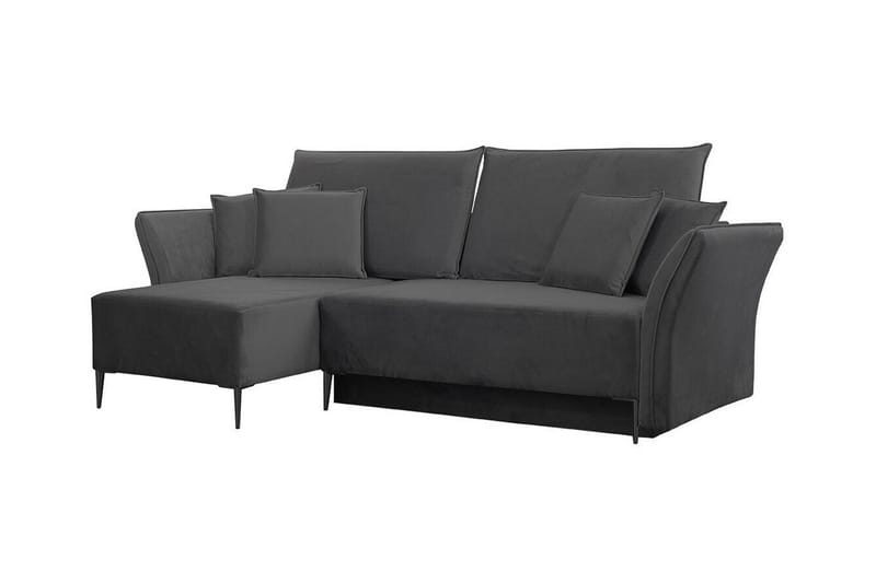 Staffin 3-seters Hjørnesovesofa - Mørkegrå - Møbler - Sofaer - Sovesofaer