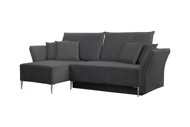 Staffin 3-seters Hjørnesovesofa - Mørkegrå - Møbler - Sofaer - Sovesofaer