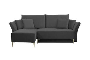 Staffin 3-seters Hjørnesovesofa - Mørkegrå - Møbler - Sofaer - Sovesofaer