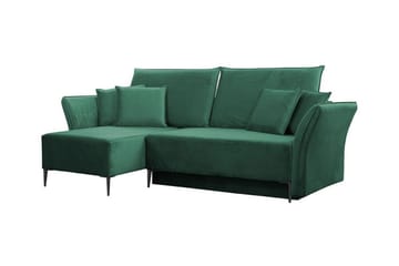 Staffin 3-seters Hjørnesovesofa - Mørkegrønn - Møbler - Sofaer - Sovesofaer
